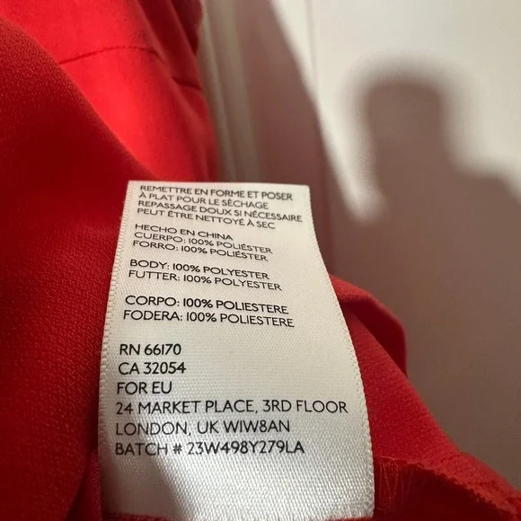 Cooperative Sleeveless Mini Dress Shift Dress Womens Large Red Colorblock Y2K - Picture 4 of 6